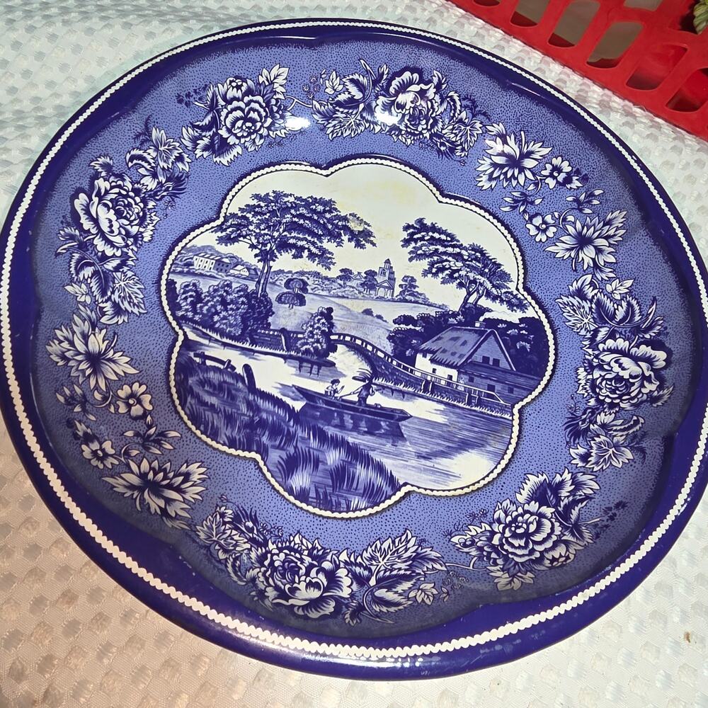 VINTAGE DAHER DECORATED WARE TIN BOWL 10"